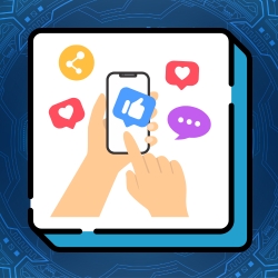 magen con una interfaz de IA optimizando estrategias de marketing digital.