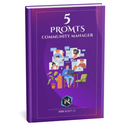 Portada del libro ‘5 Prompts para Community Manager’ de NeoGPT, guía esencial para gestión y estrategias en redes sociales